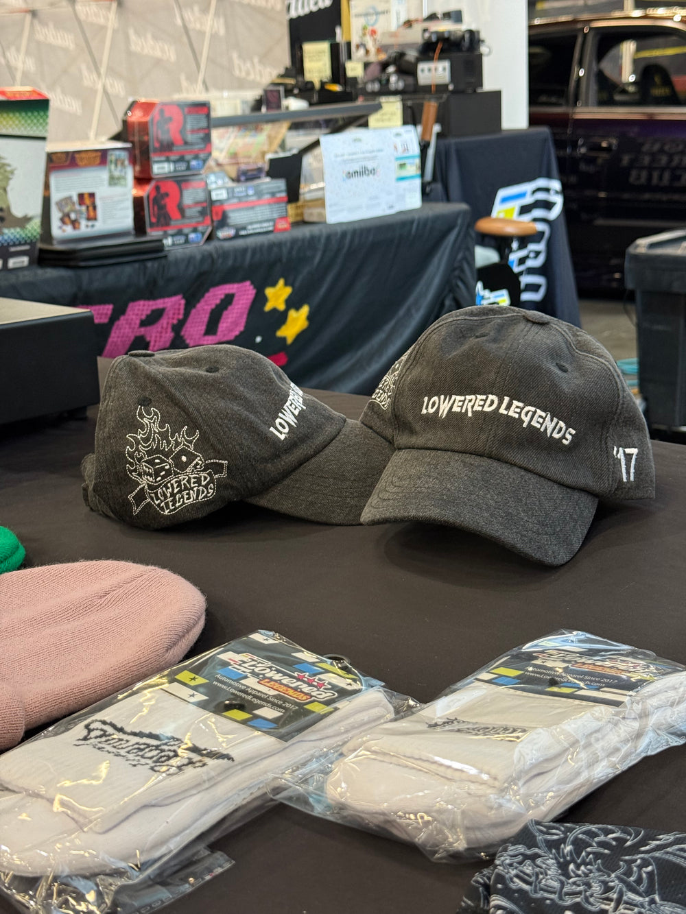 Flaming dice ballcap