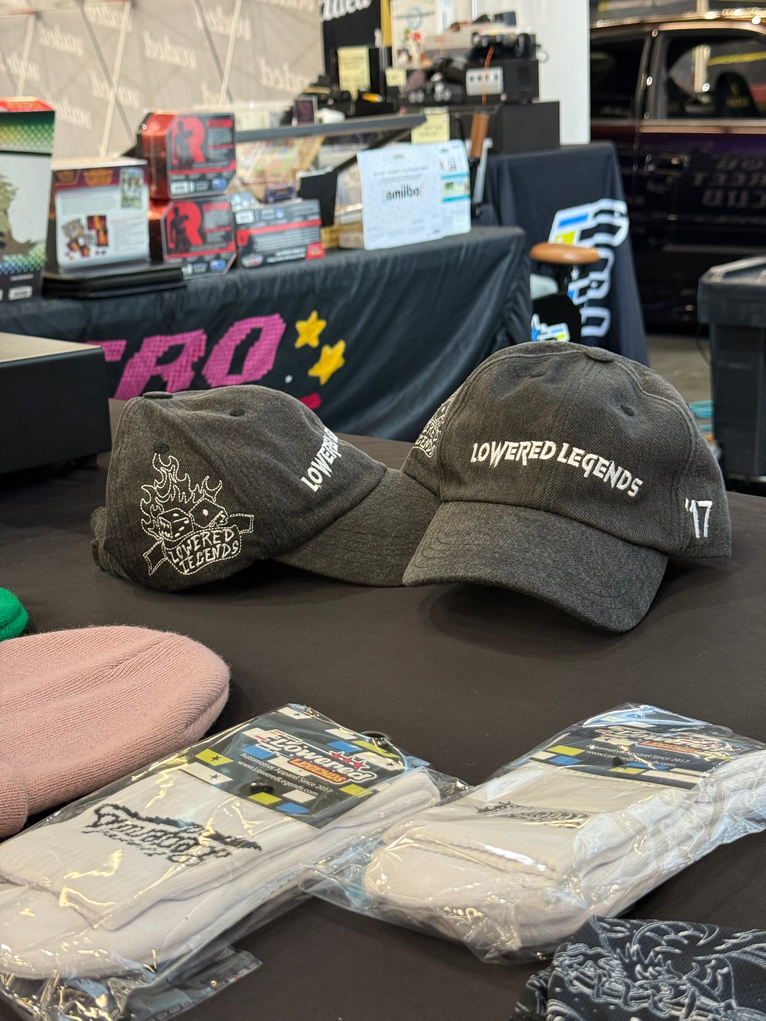 Flaming dice ballcap