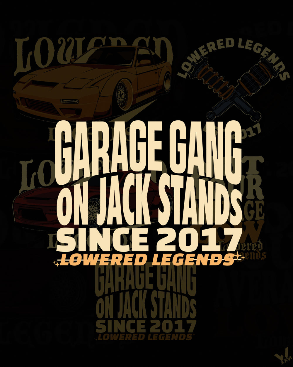 Garage Gang die cut sticker