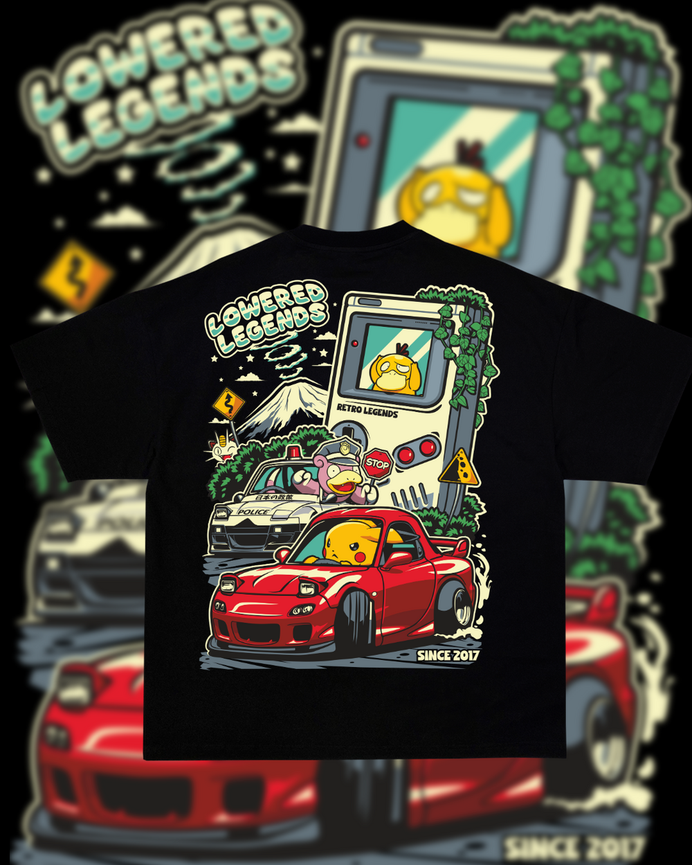 Retro chase tee