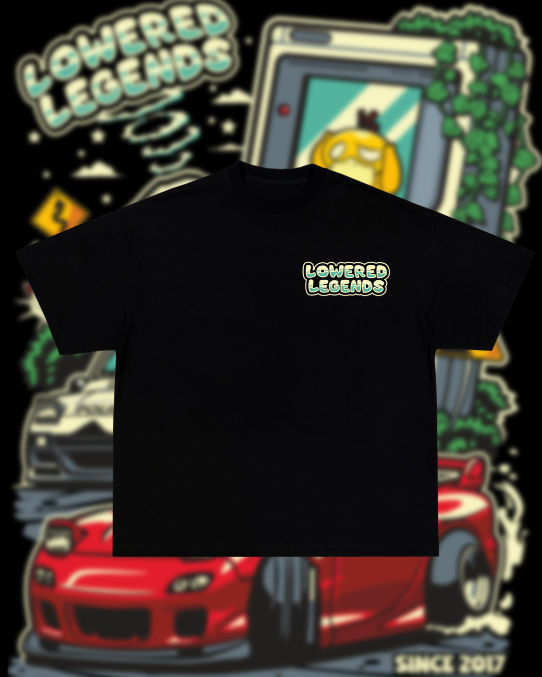 Retro chase tee